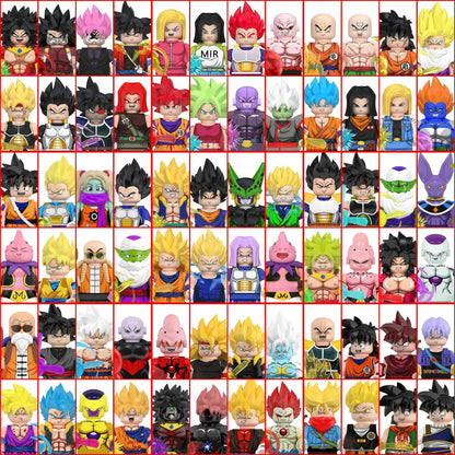 Dragon Ball Building Blocks Wukong Vegeta Felisaz Buu Collection Action Dolls Children Assemble Building Blocks Toys and Gifts