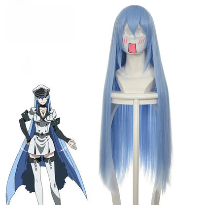 Anime Akame Ga KILL Esdeath Cosplay Costume with Hat Socks Wig Outfits for Women Full Set Esdeath Empire General Outfits Party2D