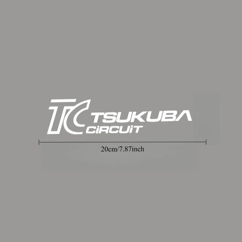 1pc JDM TSUKUBA CIRCUIT Racing Sticker - Tokyo Track Theme Vinyl Decal for Car Truck Motorcycle Helmet