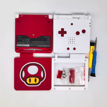 For GBA Game Boy Advance Sp Replacement Shell Custom Printed Housing For Retro Game Console Repair Super Mario Limited Edition