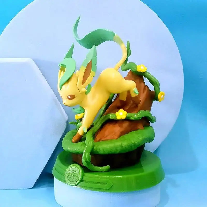 Anime Pokemon Funism Adventure Eevee Family Suit Blind Box Jolteon Sylveon Action Figure Collection Model Kids Toy Gift Replica