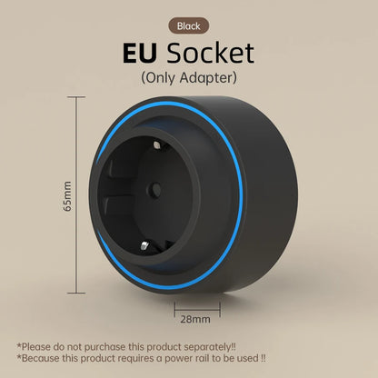 Track Socket With Switch High-end Quality Wall Power Outlet EU UK US FR Standard Universal Home Kitchen Bathroom Office Sockets