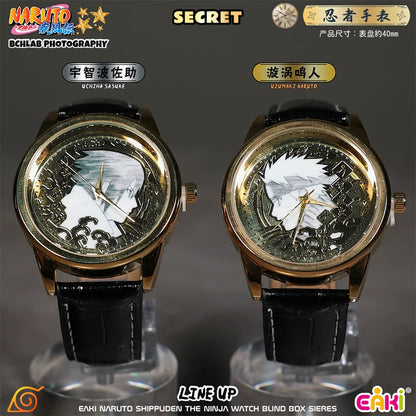 EAKI Hot Original In Stock Naruto Shippuden Kakashi Sasuke Madara Watch Blind Box Anime Figure Trendy Watch Toys Boys Gifts