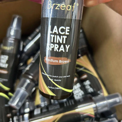 1Bottle 3.4FLoz Lace Tint Spary For Lace Wigs 100ml Light / Medium / Dark Melting Lace Dye Skin Tone Tint Foam For Wigs Toupees