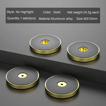 4pcs HiFi Audio Speaker Amplifier CD Player Aluminum Alloy Shock Absorber Foot Pad Damping Feet Chassis Stand Isolation Spike