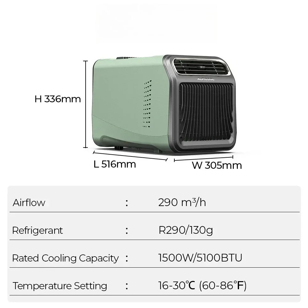 Mini Air Conditioner Mobile Compressor Portable Energy Saving Outdoor/Tent/RV Air Conditioner