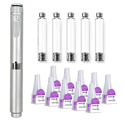 Reusable Injection Pen Peptide Pen,Insulin Pen Reusable Adjustable Dose Cartridge Subcutaneous Injector Medical Durable Precise