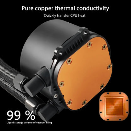 MANMU Water-cooled All In One CPU Liquid Cooling 360mm ARGB Water-Cooled Radiator for X99 Motherboard