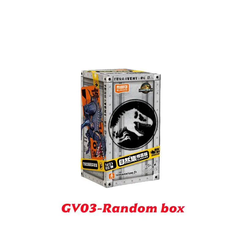 BLOKEES Jurassic World Jurassic Park Dinosaurs TERRAVENTURE Blind Box Toys Assembled Model Action Figure Collect Toys