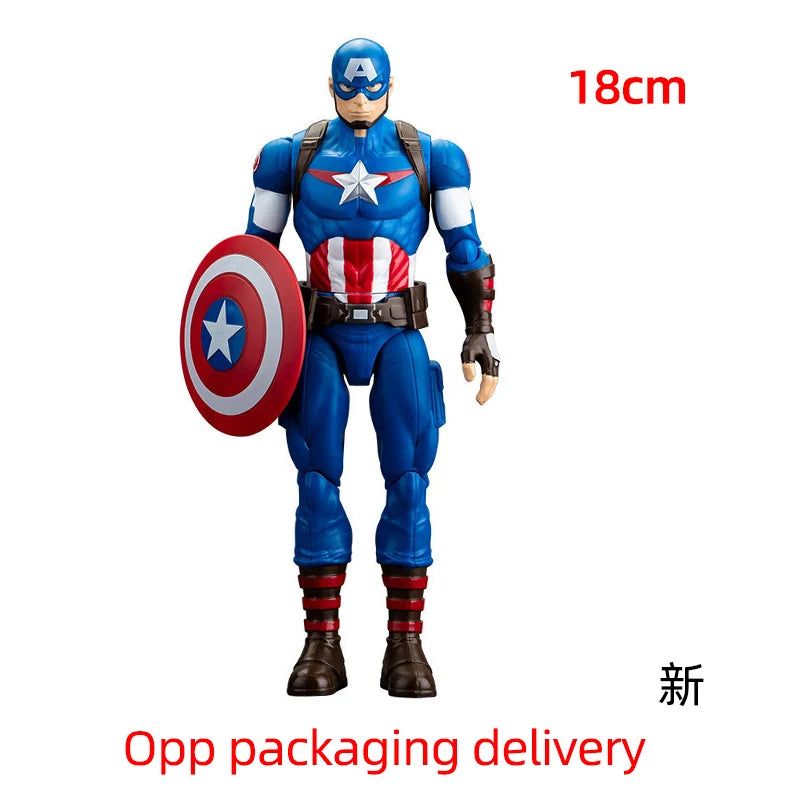 18CM Avengers Legends Figure ZDTDS Original Toy Set Spider Captain Miles Morales Thanos Ghost Iron Man Hulk Box Thor Falcon Doll
