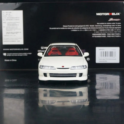 MotorHeli MH 1:18 Integra Type-R DC2 White JDM Simulation Limited Edition All Open Alloy Metal Static Car Model Toy Gift
