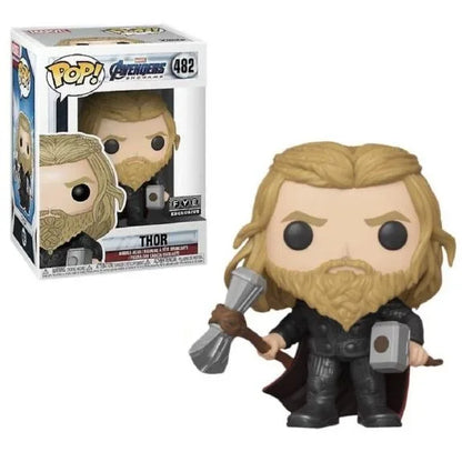 Funko POP The Avengers Tony Stark 225 Black Widow 454 Iron Man 304 Thanos Black Panther Thor Spiderman Figure Model Toy Kid Gift
