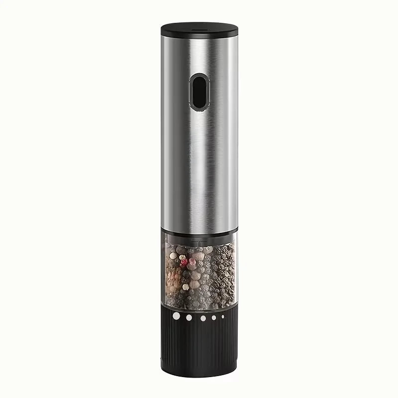 2026 New Electric Salt and Pepper Grinder Set with 5 Adjustable Coarseness Levels, LED Display, Designed for One-Handed Cooking