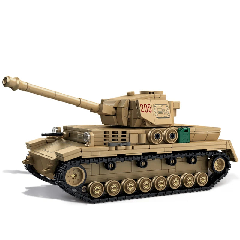 World War Army Military Soldiers SWAT Leopard 2A7 Main Battle Tank Assemble Building Blocks City Construction Bricks Toys Gift