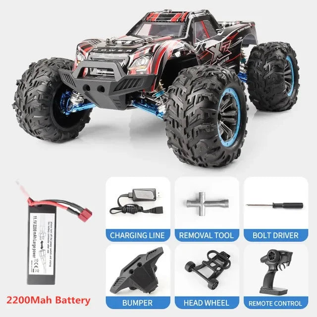 Large 90KM/H Speed Brushless RC Racing Car 2.4G RC Desert car Off Load Climbing Vehical Shock Absorber Waterproof  RC Car Gifts