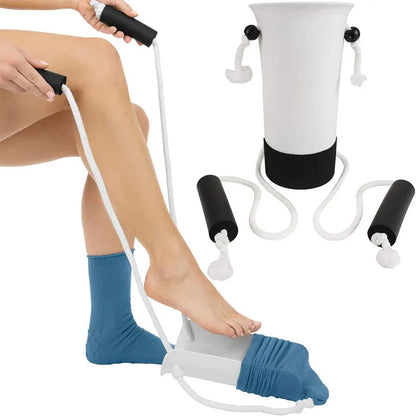 No Bending Sock Aid Easy On and Off Stocking U Shape Helper Easy On/Off Sock Aid Tool For Elderly Disabled Daily Use Elderly Car
