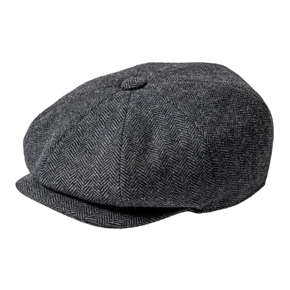 JANGOUL Newsboy Caps News Fashion Men Wool Blend Flat Cap 8 Pane Hat Driving Hats with Button Front Gatsby Cap for Male