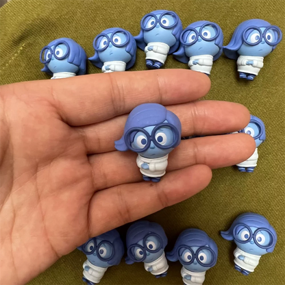 Disney original 100th Mini Figureines Bottle Toy  Princess Series Villain Series Figurine Toy Model For Kids Gifts