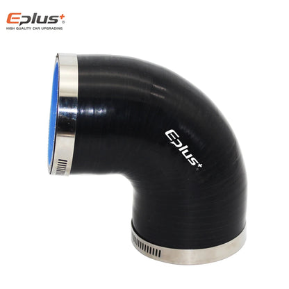 EPLUS Silicone Hose 0° 45° 90° Connector Reducer Pipe Adapter Black Red High Temperature Resistance Universal Silica Gel
