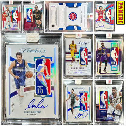PANINI DIY homemade Tatum Cunningham James Durant Doncic Carter logoman Material Signature Laser Basketball boy birthday gift