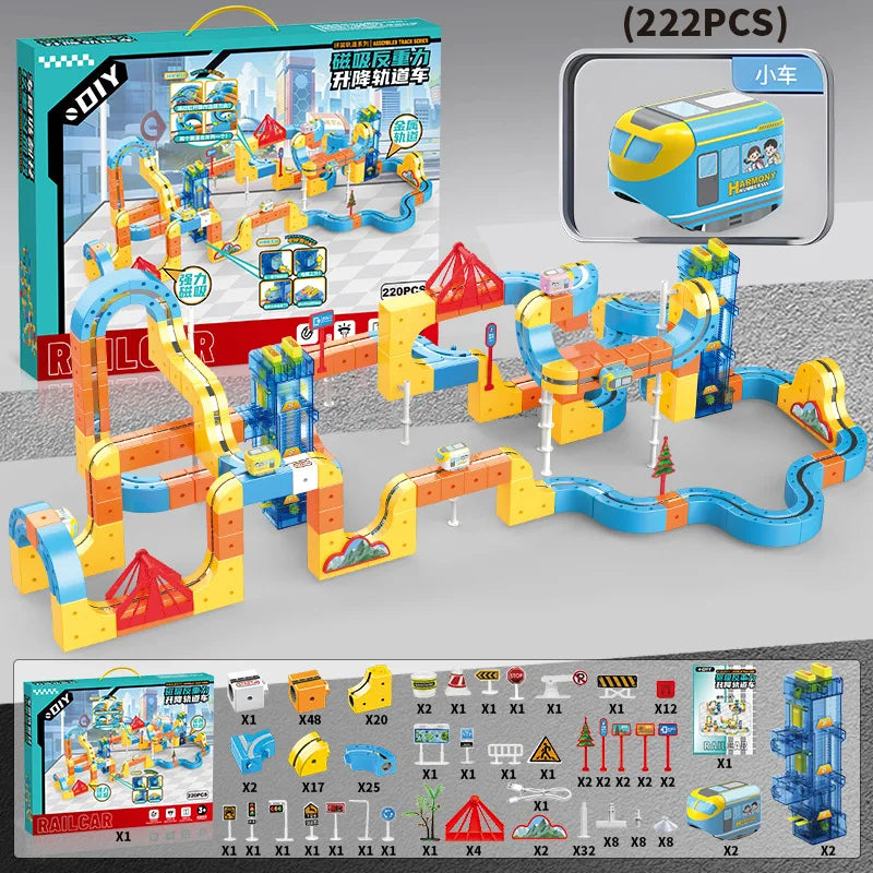Magnetic Suspension Track Train Lifting Anti-gravity DIY Assembly Lift Railway Car 2026 New Educational Toys for Children Kids