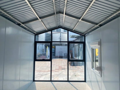 Assembly Sunny Anthracite Grey House A Shape Prefabricated Container House Vacation Type Outdoor Assembly House Easy Handy Room