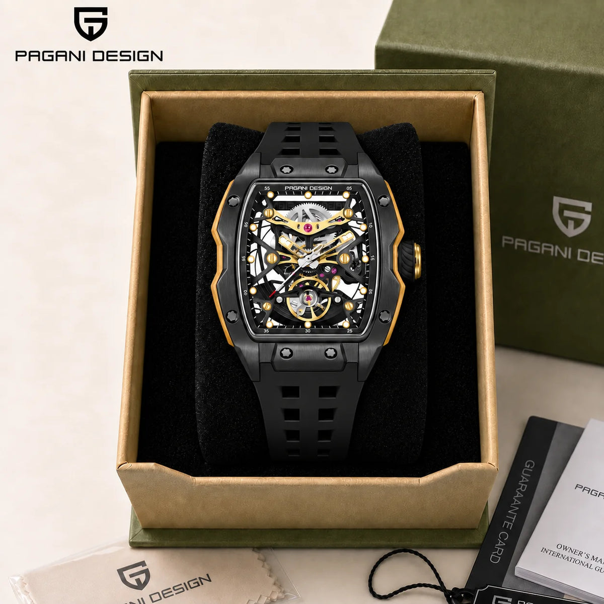 PAGANI Design 2026 New Men Automatic Mechanical Watch Miyota 8215 Sapphire Crystal 40mm Stainless Steel Waterproof