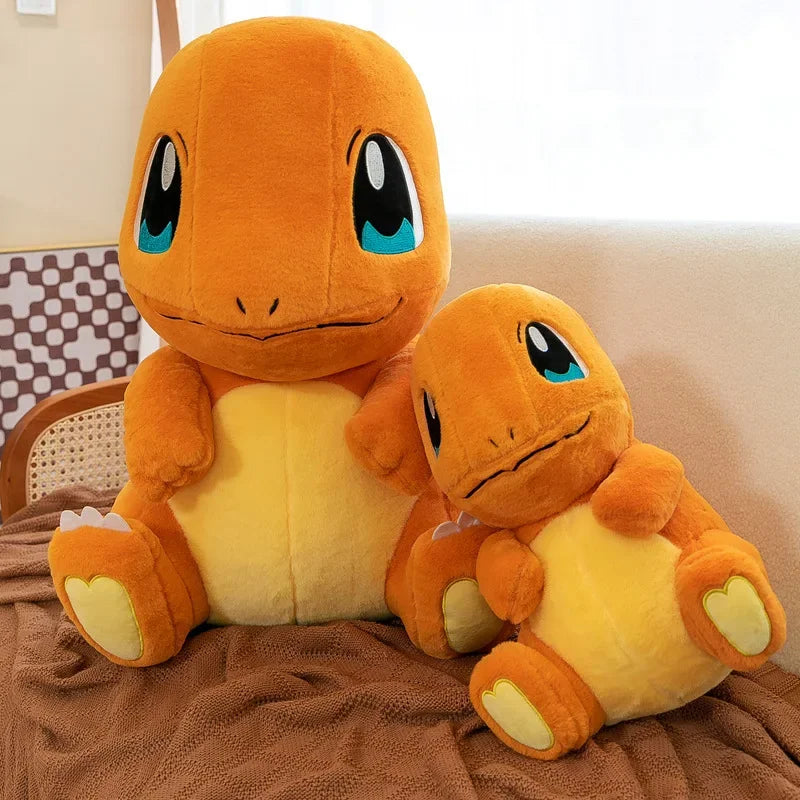 35-80cm Large Plush Toys Charmander Charizard Anime Doll Shell Holster Rabbit Stuffed Plushie Semi Finished Product Giant Plush