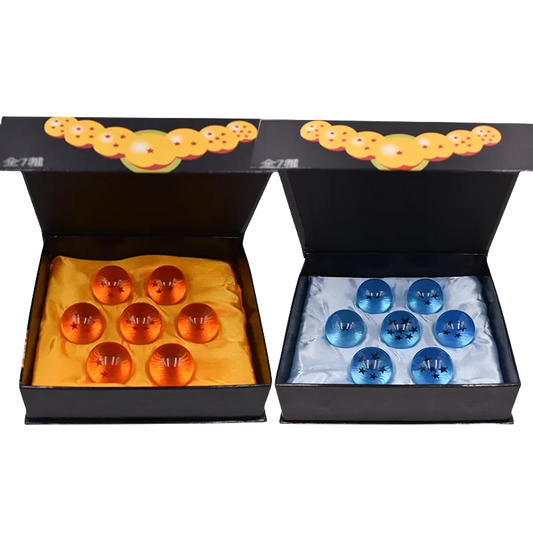 4.3CM Anime DBZ 7 Stars Balls 3.5CM Figures Toys New In Box Shenron Dragon Crystal Balls PVC Collection Complete Set Retail