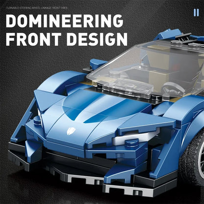 298PCS City Racing Car Building Blocks 1:24 Car Model Assembly Bricks Toys Desktop Decoration Display Puzzle Toys Holiday Gifts