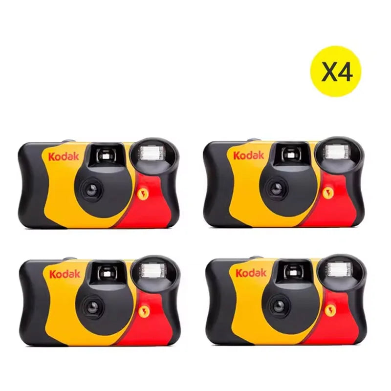 New 1-5 Pcs Original Kodak FunSaver Single Use Camera With Flash Disposable Point-and-Point Film Cameras 27 Exposures 39 Sheets