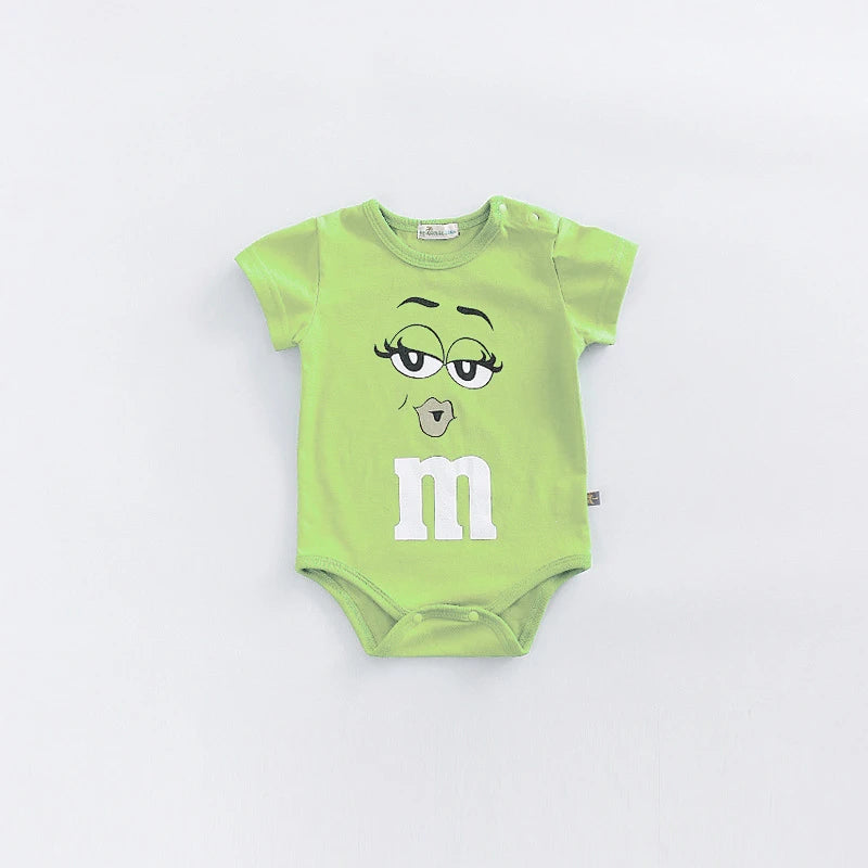 Cute Short Sleeve Rompers Newborn Clothing Solid Color Bodysuit Baby Boys Girls Thin Simple Onesies Fashion Summer Pajamas