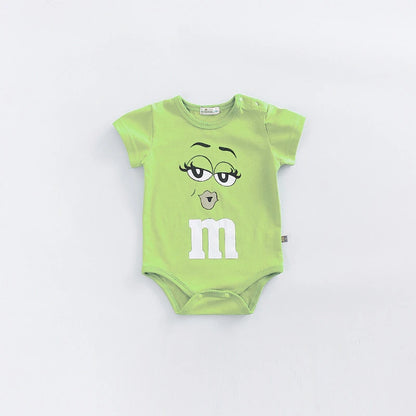 Cute Short Sleeve Rompers Newborn Clothing Solid Color Bodysuit Baby Boys Girls Thin Simple Onesies Fashion Summer Pajamas
