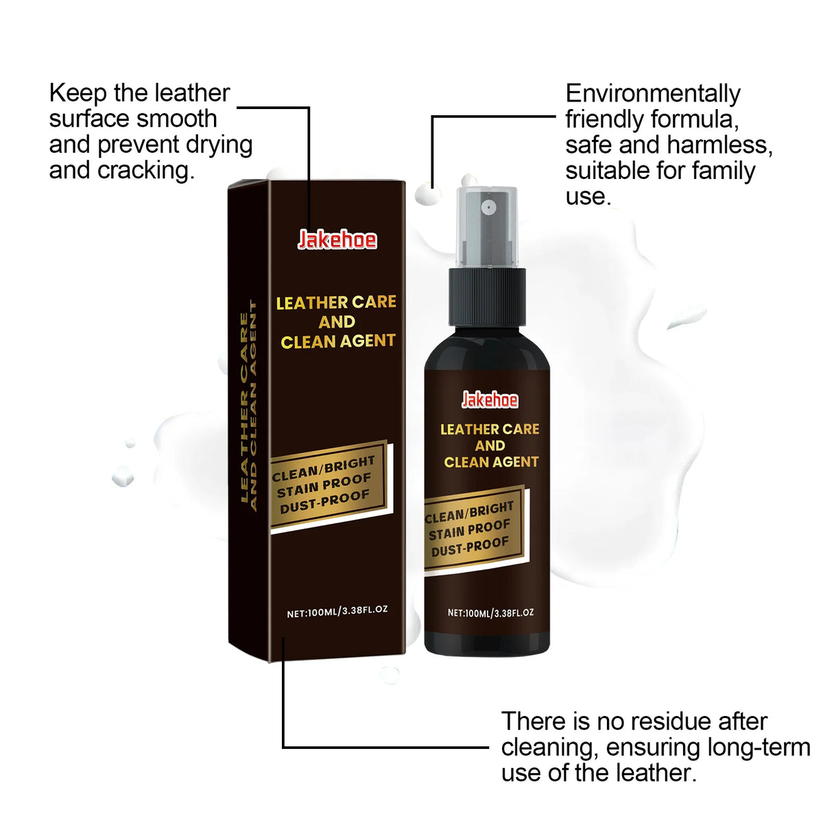 Leather Conditioner Jacket Leather Restorer Auto Seat Refurbishment Sofa Care Cleaning Shoe Polish Liquid Leather Polish Spray