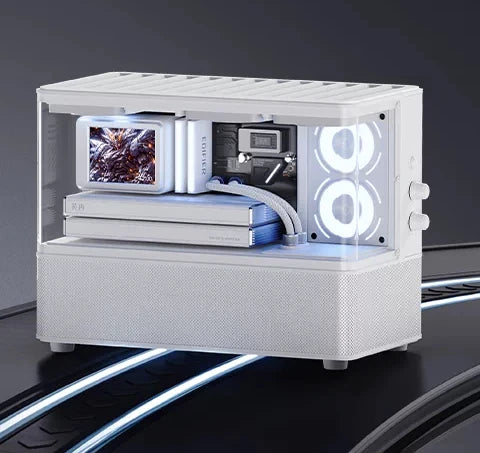 Edifier NEW CYBER Bluetooth Speaker, Transparent Sea View Case, Color Screen Lyric Display, Desktop Setup Wireless Speaker