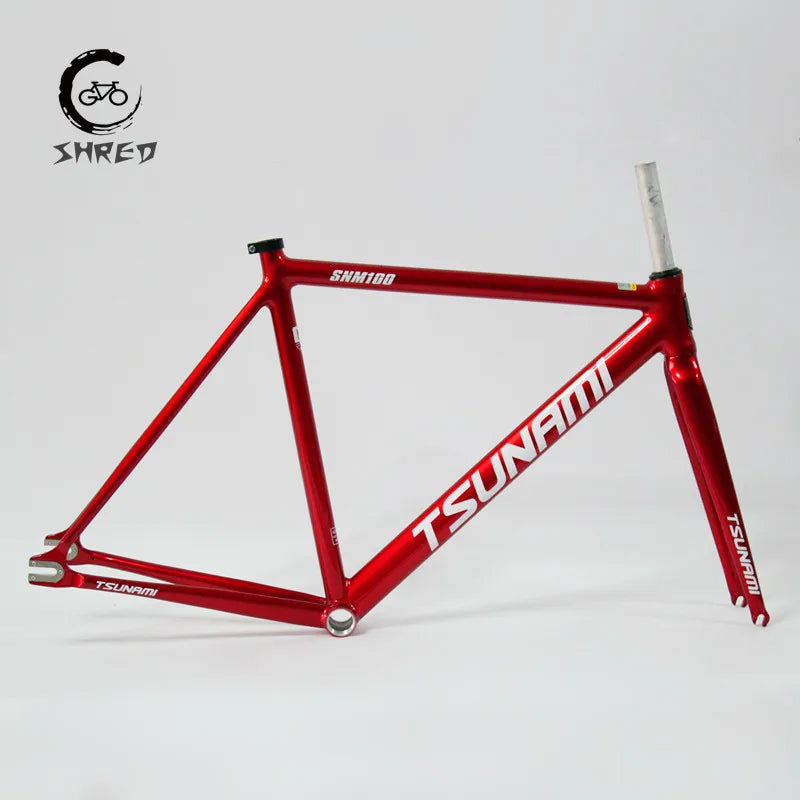 Tsunami SNM100 Aluminium Bicycle 49/52/55/58cm Fixed Bicycle 700C Racing Bike Single Speed Fixie Bicicleta With Carbon Wheelset