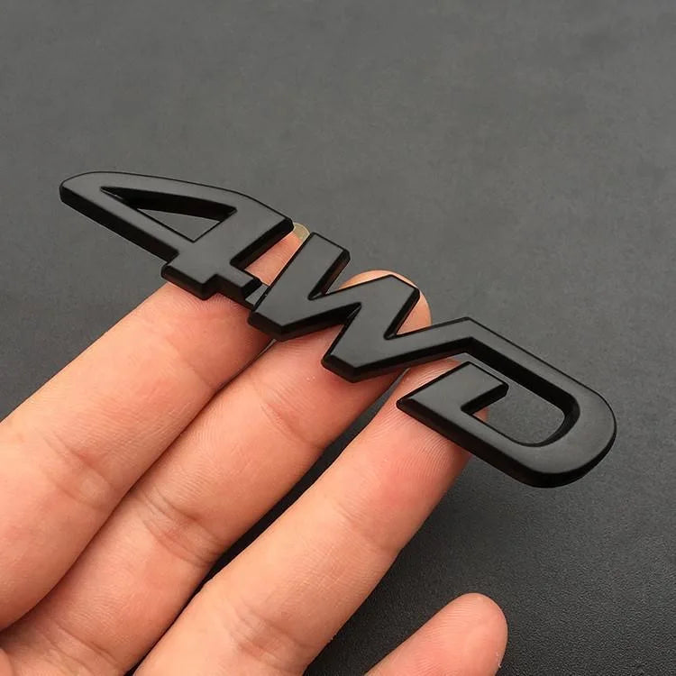 3D Metal Car Sticker Logo AWD 4WD LIMITED Trunk Tail Badge Emblem Metal Alloy Material, Scratch Resistant, Portable Installation