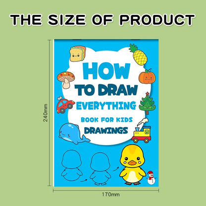 Kids Step-by-Step Drawing Book Learn How to Draw Everything Easy Tutorial For Children Creative Gifts Drawing Educational Toys