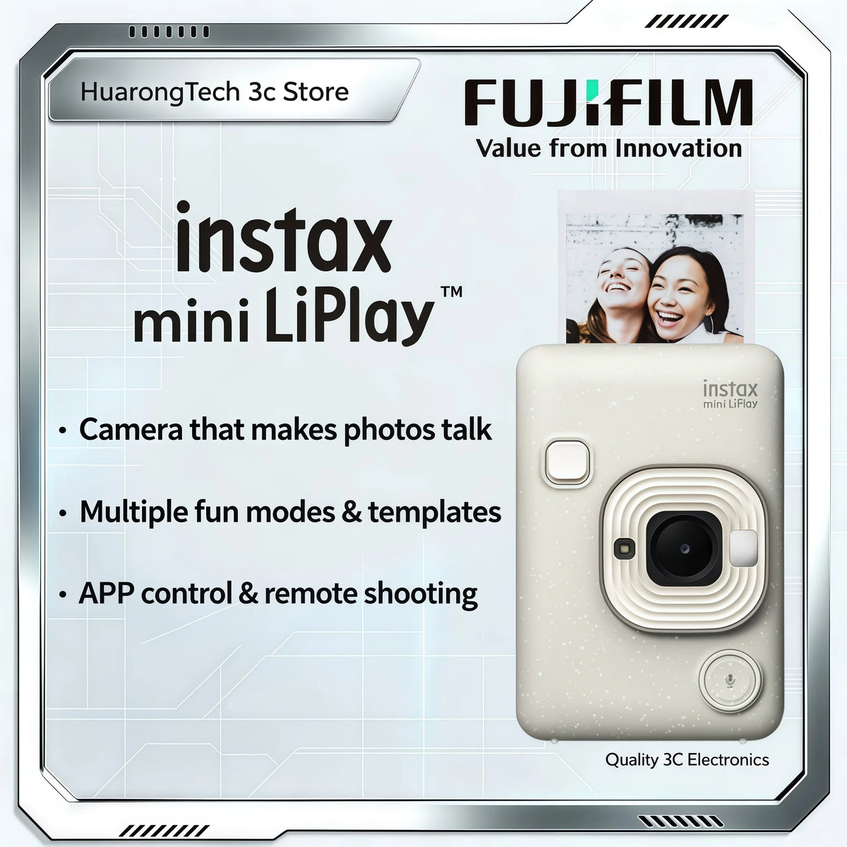 Fujifilm Instax Mini LiPlay One-shot Imaging Mini Digital Camera Birthday Gift Instax Instant Camera Instax Film Mini