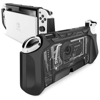 MUMBA Dockable Case For Nintendo Switch OLED 2021 Blade Series TPU Grip Protective Cover Compatible with Joy-Con Controller