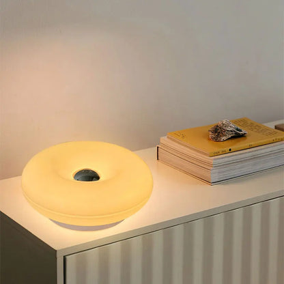 Light Luxury Bauhaus Donut-Style Ambient Table Lamp, Wall-Mounted Corridor Light, Dual-Purpose, Adjustable Rgb Starry Sky Lighting, Bedroom Bedside Lamp, Living Room and Dining Room Decoration.