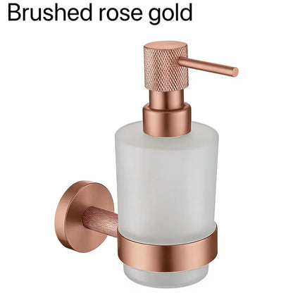 High Quality Soap Dispenser Toilet Brush Holder Toilet Paper Holder Towel Bar Rail Rack Hanger Hook Bathroom Accessories Set