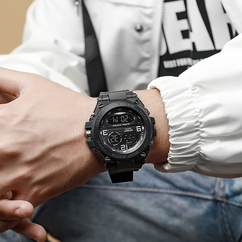 MAYZHISU Top Luxury Electronic Watch for Man Outdoor Men's Sports Watches Stopwatch Waterproof Calendar Kids Digital Clock Gift