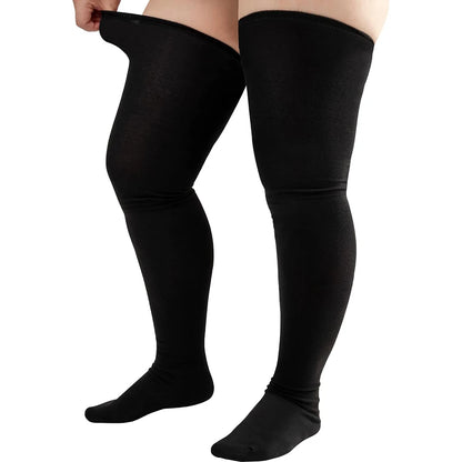1 Pair Plus Size Thigh High  Compression Socks Up To 200lb Striped Over Knee Long Boot Stockings  Leg Warmers for Cosplay,Sports