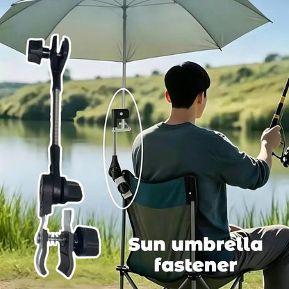 360° Adjustable Clip Baby Umbrella Holder for Stroller Chair Universal Holder For Fishing Camping Chair Outdoor Auto Scooter