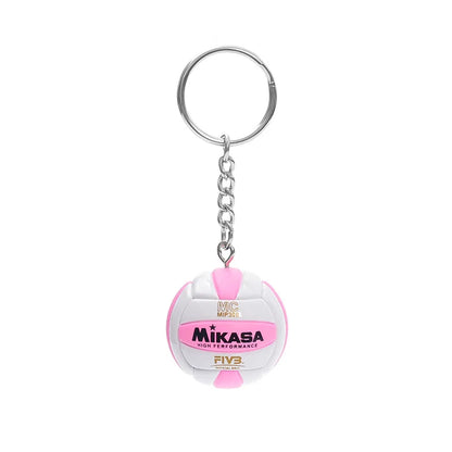 PVC Volleyball Keychain Ball Toy Sport Key Chain Gift Car Ball Key Holder Ring For Players Men Women Keyring Birthday Gift