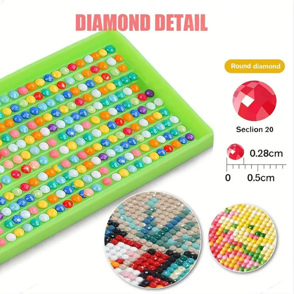 10pcs/20pcs/30pcs Diamond Painting Kit, Random style/Random pattern Cartoon Animal Floral Human Patterns, 20x20cm Full Drill Art