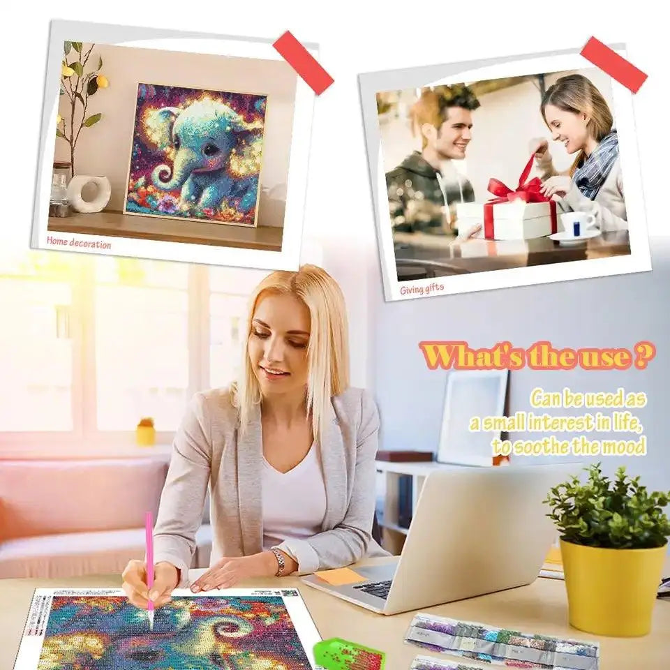 10pcs/20pcs/30pcs Diamond Painting Kit, Random style/Random pattern Cartoon Animal Floral Human Patterns, 20x20cm Full Drill Art
