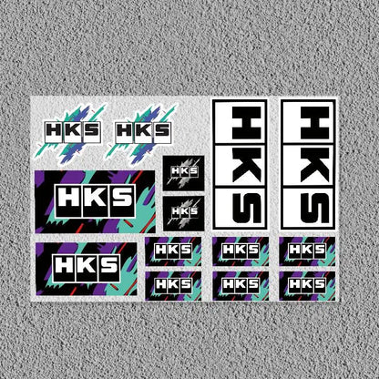 1PC Motorcycle Car Locomotive Reflective Laser Sticker Styling Vinyl Decal Stickers Decoration FOR H-HKS
