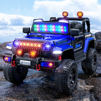 1-6-Year-Old Children's Four-Wheel Drive Electric Remote Control For Seated Off-Road Vehicles With Swing, Music And Light